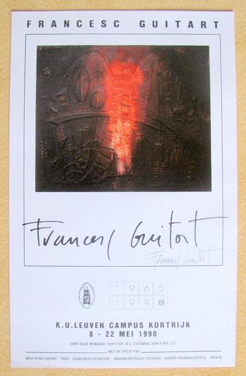 Francesc Guitart, gesigneerde affiche beschikbaar voor biedingen