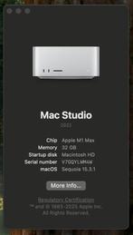 Mac Studio M1 MAX (2022) - 32GB RAM / 512GB SSD aangeboden, Computers en Software, Apple Desktops, Overige modellen, 32 GB, SSD