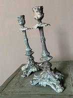 2 jandelaarsverweerde patina old style decoratie, Ophalen of Verzenden