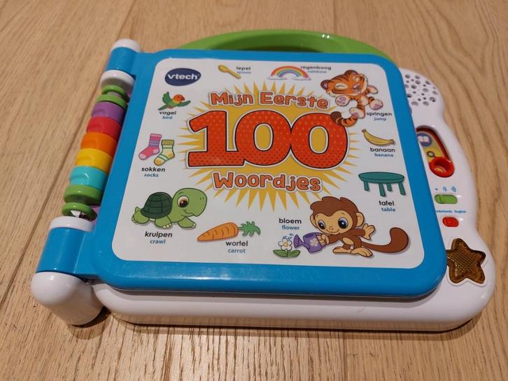 Mijn eerste 100 woorden Vtech, Kinderen en Baby's, Speelgoed | Vtech, Zo goed als nieuw, 6 maanden tot 2 jaar, Ophalen of Verzenden