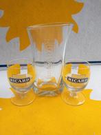 Ricard glazen anno 1995 en glazen kan van 0, 5 liter, Verzamelen, Nieuw, Ophalen of Verzenden, Waterglas
