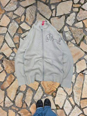 Animal Knit Full-Zip Cardigan in Beige - Large beschikbaar voor biedingen
