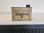 Mobilol oil B 1 liter olie blik, Verzamelen, Ophalen of Verzenden, Gebruikt, Verpakking