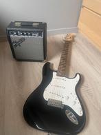 Fender squier elektrisch gitaar + versterker (amp), Utilisé, Fender