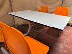 Retro tafel en stoelen, Ophalen, Gebruikt, Kunststof, Vier personen