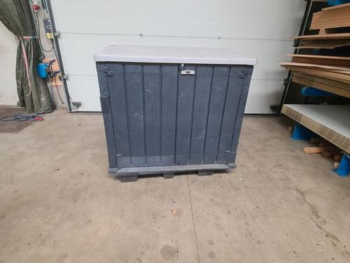 Tuinbox Tuinkist Opbergkist containerberging grijs, Tuin en Terras, Bergingen en Tuinkasten, Gebruikt, Containerberging, Kunststof