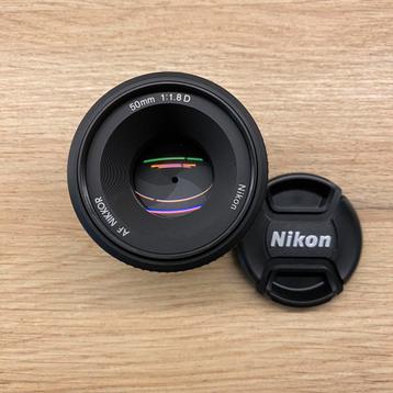 Nikon AF Nikkor 50mm f1.8 D *comme neuf/neuf