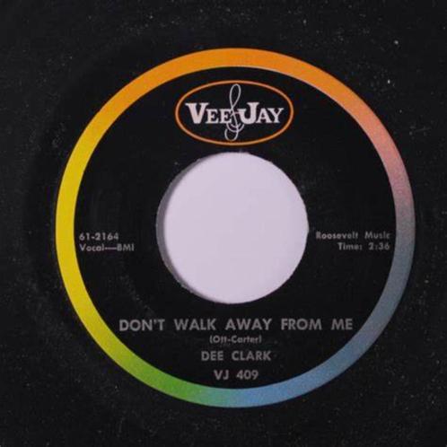Dee Clark ‎– Don't Walk Away From Me "popcorn", CD & DVD, Vinyles Singles, Comme neuf, Single, R&B et Soul, 7 pouces, Enlèvement ou Envoi