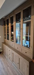 Prachtige grote landelijke buffetkast / bibliotheekkast, Huis en Inrichting, Kasten | Buffetkasten, Ophalen