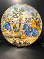 Napolitaanse maiolica, 50 cm., Antiek en Kunst, Antiek | Wandborden en Tegels, Ophalen of Verzenden