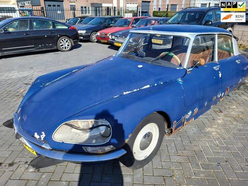 Citroen DS D Special lpg 1973, Auto's, Citroën, Bedrijf, DS, LPG, Berline, Handgeschakeld, Blauw, Bruin