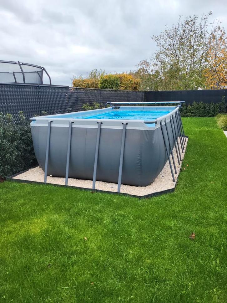 Zwembad Intex, Tuin en Terras, Zwembaden, Zo goed als nieuw, Opzetzwembad, 120 cm of meer, 400 cm of meer, 200 tot 300 cm, Rechthoekig