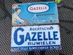 2 bordjes gazelle fietsen, Verzenden, Zo goed als nieuw