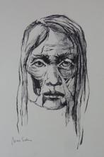 MAX SELEN / LOT 2 STUKS / ZW-W LITHO / 50x35cm / SIG + MAPJE, Antiek en Kunst, Ophalen of Verzenden