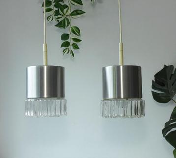2 x Vintage Hanglamp Space Age Lamp STAFF Jaren 60 70 beschikbaar voor biedingen