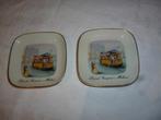 2 petites soucoupes en porcelaine DAVIDE CAMPARI sous-verres, Collections, Enlèvement ou Envoi