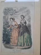 prenten /modeprenten, portretten en landschappen (19e eeuw), Verzamelen, Ophalen, Gebruikt, Klederdracht, Prent