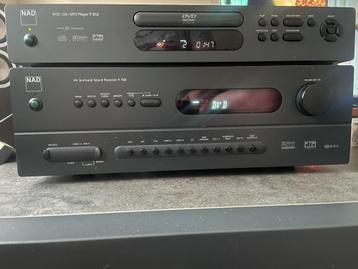 RECEIVER NAD T 742 + DVD/CD/MP3 PLAYER, Ophalen, Gebruikt