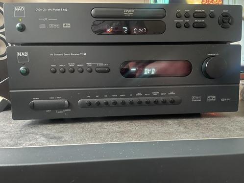 RECEIVER NAD T 742 + DVD/CD/MP3 PLAYER, Audio, Tv en Foto, Home Cinema-sets, Gebruikt, Ophalen