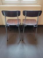 2 vintage Formica stoelen uit de jaren 70., Huis en Inrichting, Stoelen, Ophalen, Gebruikt