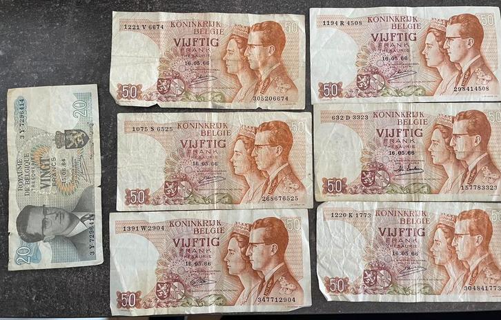 Vijftig Frank 20 Frank bankbiljet, Postzegels en Munten, Postzegels | Volle albums en Verzamelingen, Ophalen