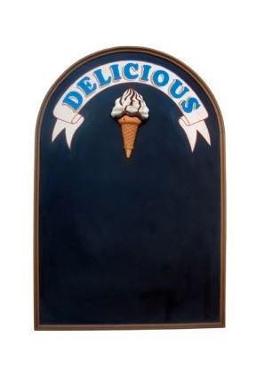 Tableau de menu de crème glacée molle - tableau délicieux, Collections, Marques & Objets publicitaires, Neuf, Enlèvement