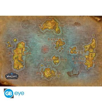 World Of Warcraft - Poster Maxi (91.5x61cm) - Map of Azeroth beschikbaar voor biedingen