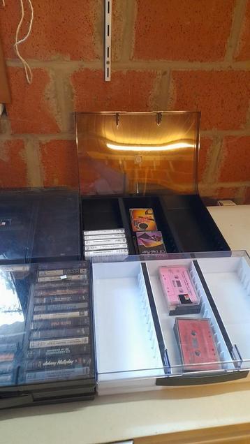 4 bacs de rangement pour cassettes, Enlèvement ou Envoi, Comme neuf