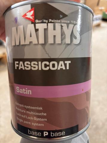 Mathys grond- en eindlak in 1 lichtgrijs 1liter, Enlèvement ou Envoi, Neuf, Matériel