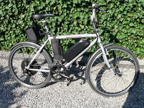 e-bike MTB elektrische omgebouwd, Fietsen en Brommers, Elektrische fietsen, Zo goed als nieuw, Overige merken, 59 cm of meer, 50 km per accu of meer