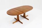Vintage Deense ovalen uitschuifbare eettafel tafel massief, Antiek en Kunst, Ophalen