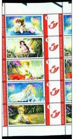DINEY - 5T DUOSSTAMP THE BELL FAIRY BELL 2007 - elf middenbl, Verzenden, Nieuw