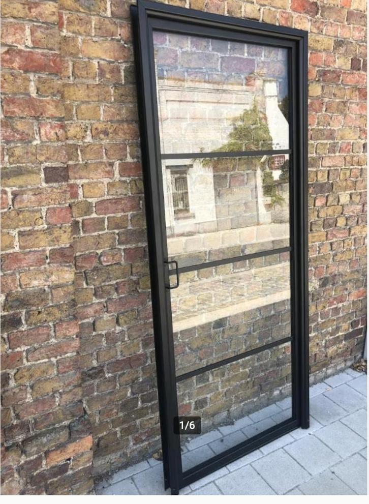 binnendeur GERARD 3-stripes steel look, Doe-het-zelf en Bouw, Deuren en Vliegenramen, Gebruikt, Binnendeur, Ophalen