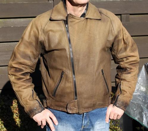 Lederen motorjas (maat M), Motoren, Kleding | Motorkleding, Jas | leer, Heren, Tweedehands, Ophalen of Verzenden