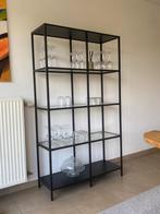 IKEA VITTSJÖ kast – zwart/met glas, Huis en Inrichting, Ophalen, Zo goed als nieuw