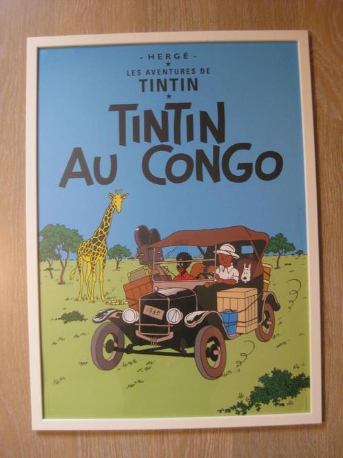 Tintin différents Poster cover Neuf 50x 70 cm à la pièce, Boeken, Stripverhalen, Nieuw, Complete serie of reeks, Ophalen