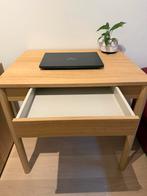 Ikea TONSTAD Bureau met lade, eikenfineer, 75x60 cm, Ophalen, Zo goed als nieuw