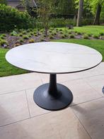 Prachtige designtafel LEOLUX, 100 tot 150 cm, Rond, Zo goed als nieuw, Ophalen