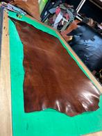 Cognac hele tuigleer 2,5-3 mm dikte half soepel, Enlèvement ou Envoi, Comme neuf