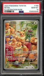 Eevee [IR] PSA 10 - 188/167 - Twilight Masquerade 2024, Hobby en Vrije tijd, Ophalen of Verzenden, Zo goed als nieuw, Losse kaart