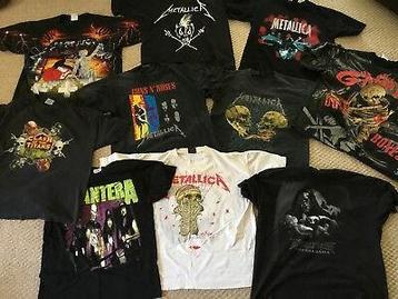GEZOCHT: Oude band en tour T-shirts Metal, Rock, Wave 