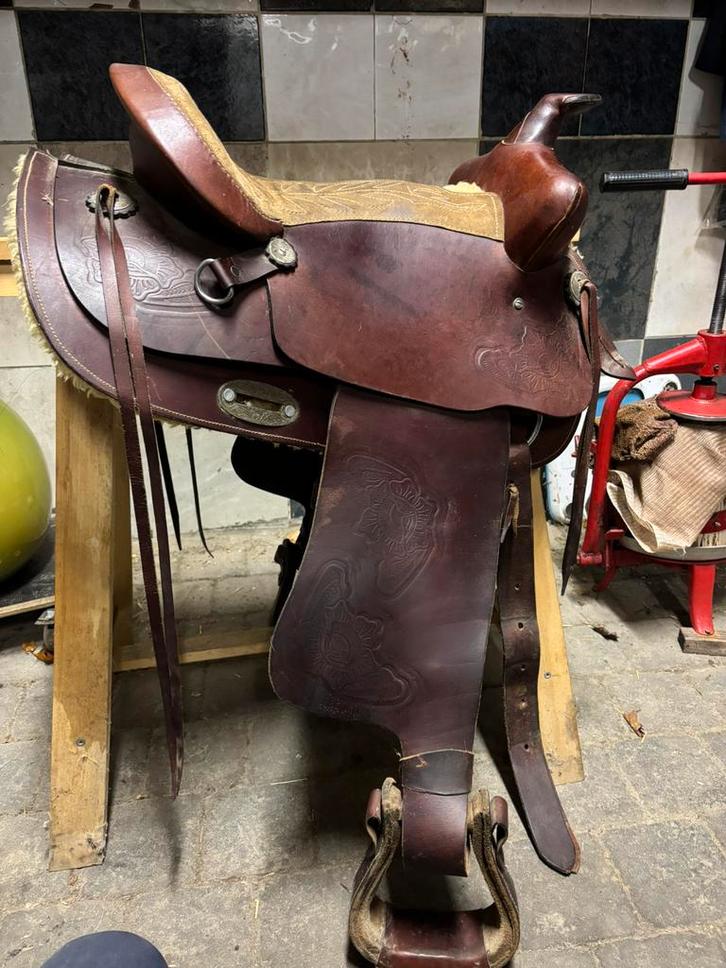 Geologic western zadel, Dieren en Toebehoren, Paarden en Pony's | Zadels, Zo goed als nieuw, Western, Ophalen of Verzenden