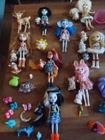 Enchantimals set met 9 enchantimals , huisje, koets, Verzamelen, Poppetjes en Figuurtjes, Ophalen, Gebruikt