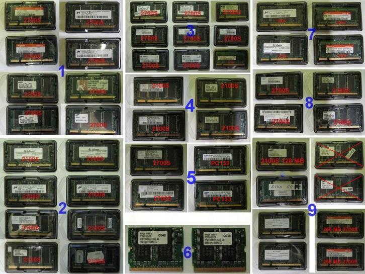 Lot de RAM 256 MB et moins, Computers en Software, RAM geheugen, Gebruikt, DDR, Ophalen of Verzenden