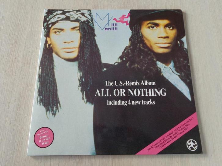 Milli Vanilli – All Or Nothing - The U.S.-Remix Album, Cd's en Dvd's, Vinyl | Overige Vinyl, Zo goed als nieuw, 12 inch, Ophalen of Verzenden