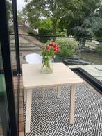 NORRÅKER tafel witte berk cm 74x74, Ophalen, Vierkant, 50 tot 100 cm, Zo goed als nieuw