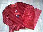 ✿ M164 - Woody winterpyjama in velours thema flamingo, Kinderen en Baby's, Kinderkleding | Maat 164, Nacht- of Onderkleding, Meisje