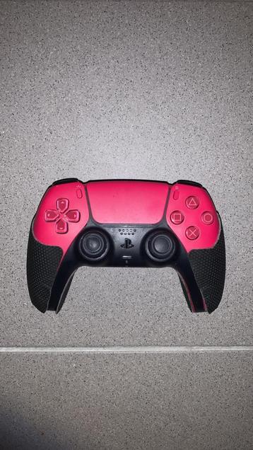 Dualsense Ps5-controller als nieuw met grip, Games en Spelcomputers, Ophalen of Verzenden, Zo goed als nieuw, Playstation 5