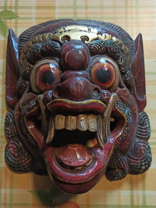Houten masker mid  Nepal, Antiek en Kunst, Kunst | Beelden en Houtsnijwerken, Ophalen