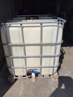 IBC Container van 1000L, Ophalen, Kunststof, Gebruikt, Met kraantje